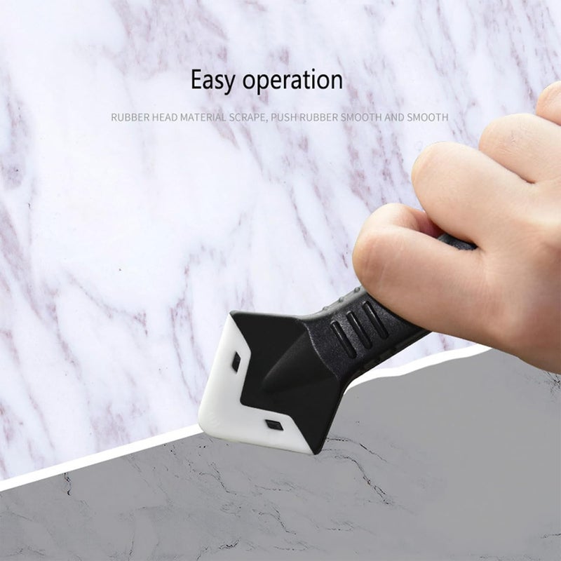 eweek Multifunctional 3-in-1 Silicone Caulking Tool kit - The Ultimate Tile Joint Treatment Tool for Cleaning, Leveling, Seam Pressing, Shaping and Edge Finishing (Plastic Scouring Blade) - Image 3